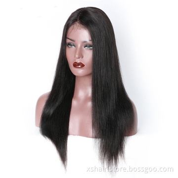 In Stock Ombre Blue Colored Bob Kinky Human 150% Wave 360 Degree Closure Front Baby Raw Vendor Brazilian Hair Full Lace Wig